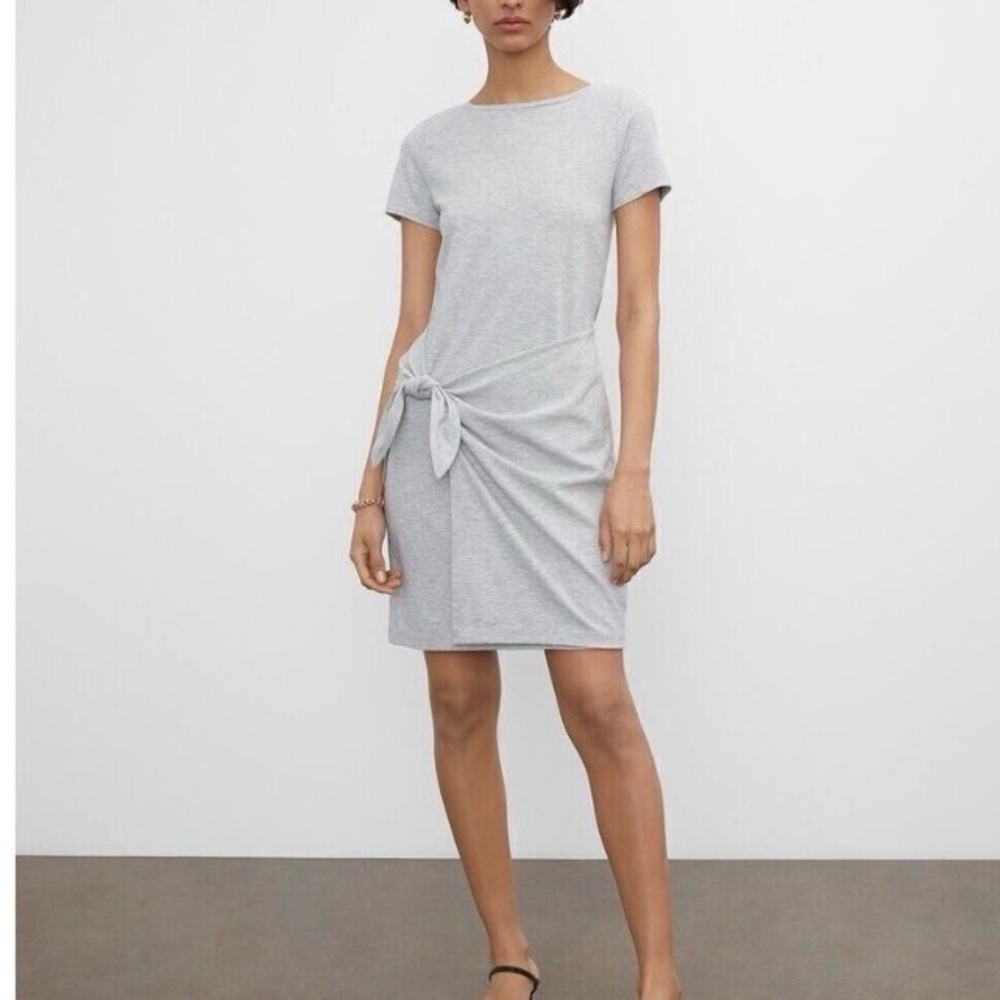 Club Monaco Heather Gray T-Shirt Dress